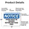 Signmission Hands Must Be Washed Before Any Food Prep, 14 in W x Rectangle, Aluminum OS-2PACK-NS-A-1014-L-13223 - alternate 5